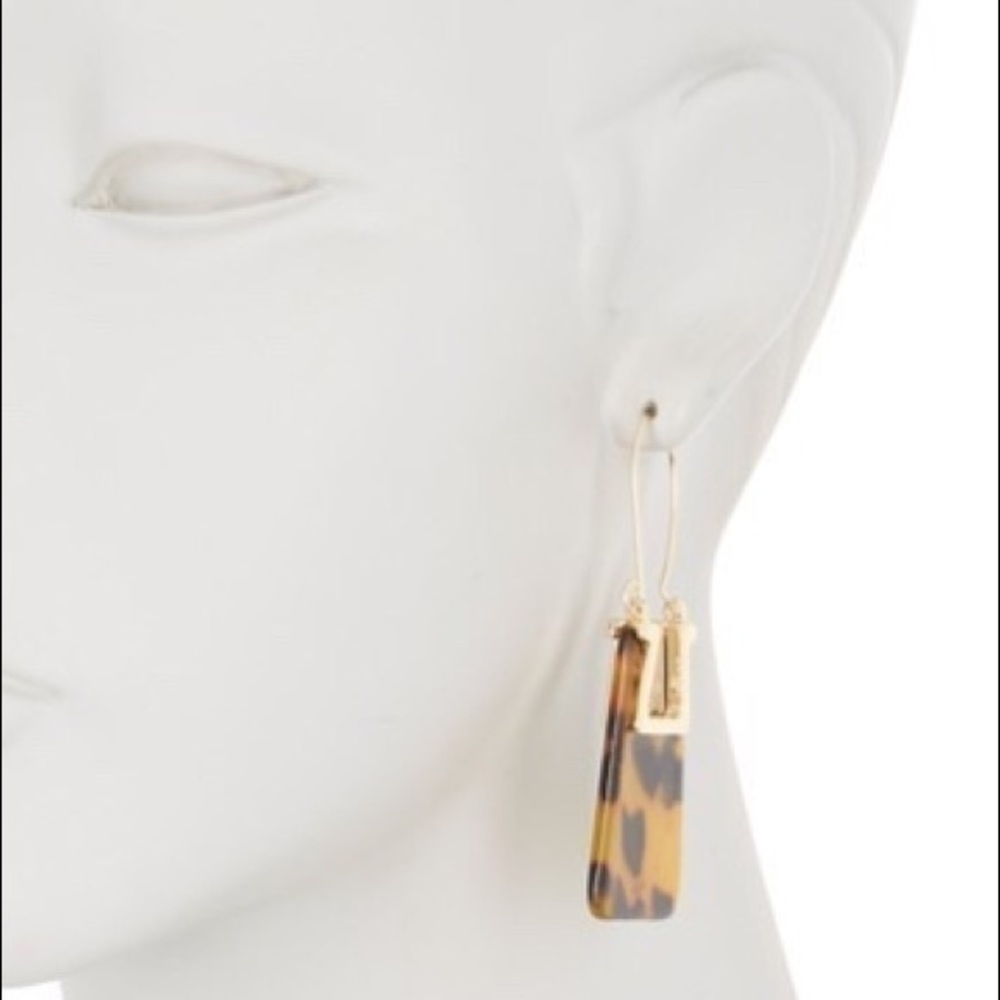 Vince Camuto Resin Slice Trapezoid Drop Earrings